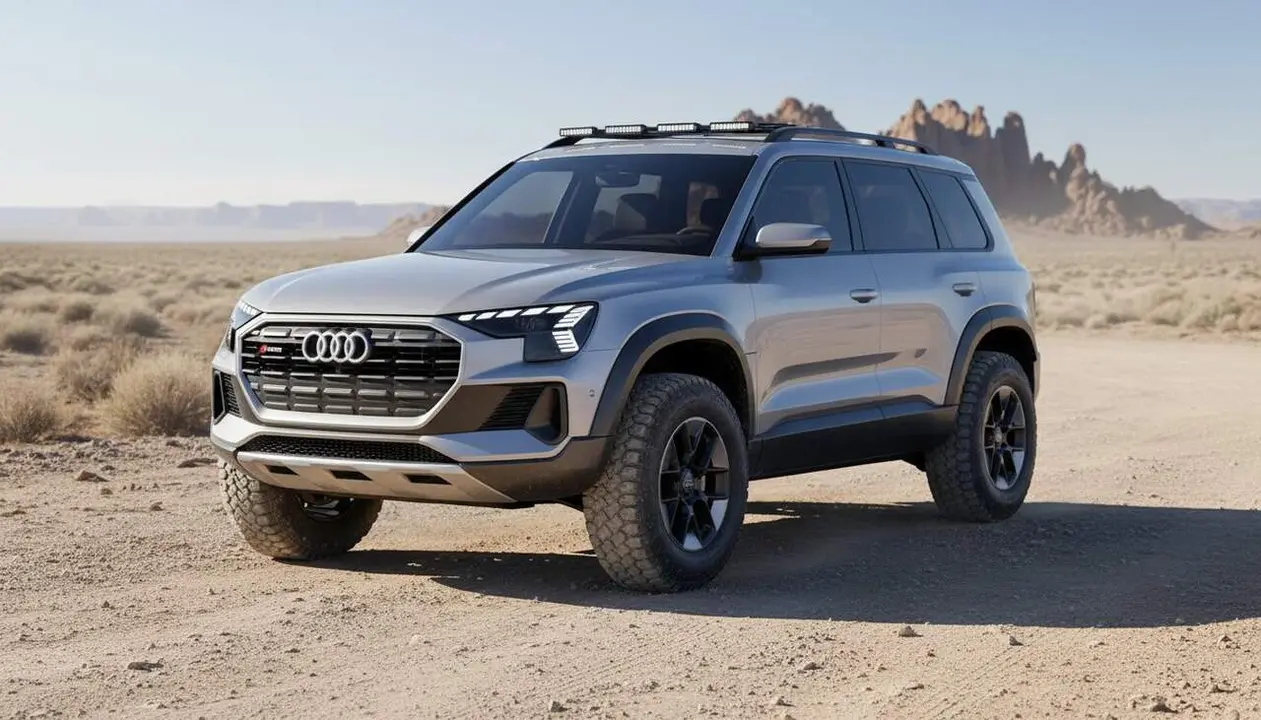  Nou Audi tot terreny 2029 amb innovacions clau que competeixen amb Land Rover i Mercedes en el sector SUV &mdash; Imagen generada por IA 