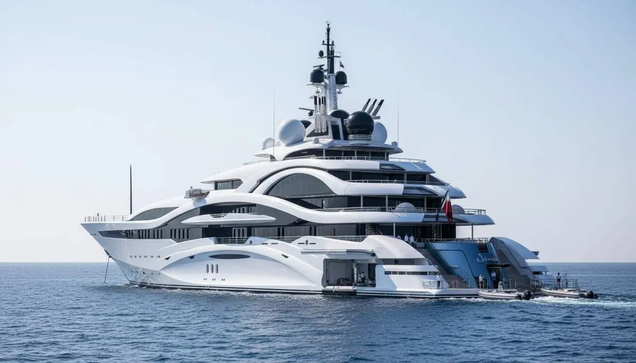  Renovaci&oacute; luxosa del megaiot de l'emir de Qatar amb una pintura valorada en 13 milions d'euros i una inversi&oacute; total de 35 milions &mdash; Imagen generada por IA 