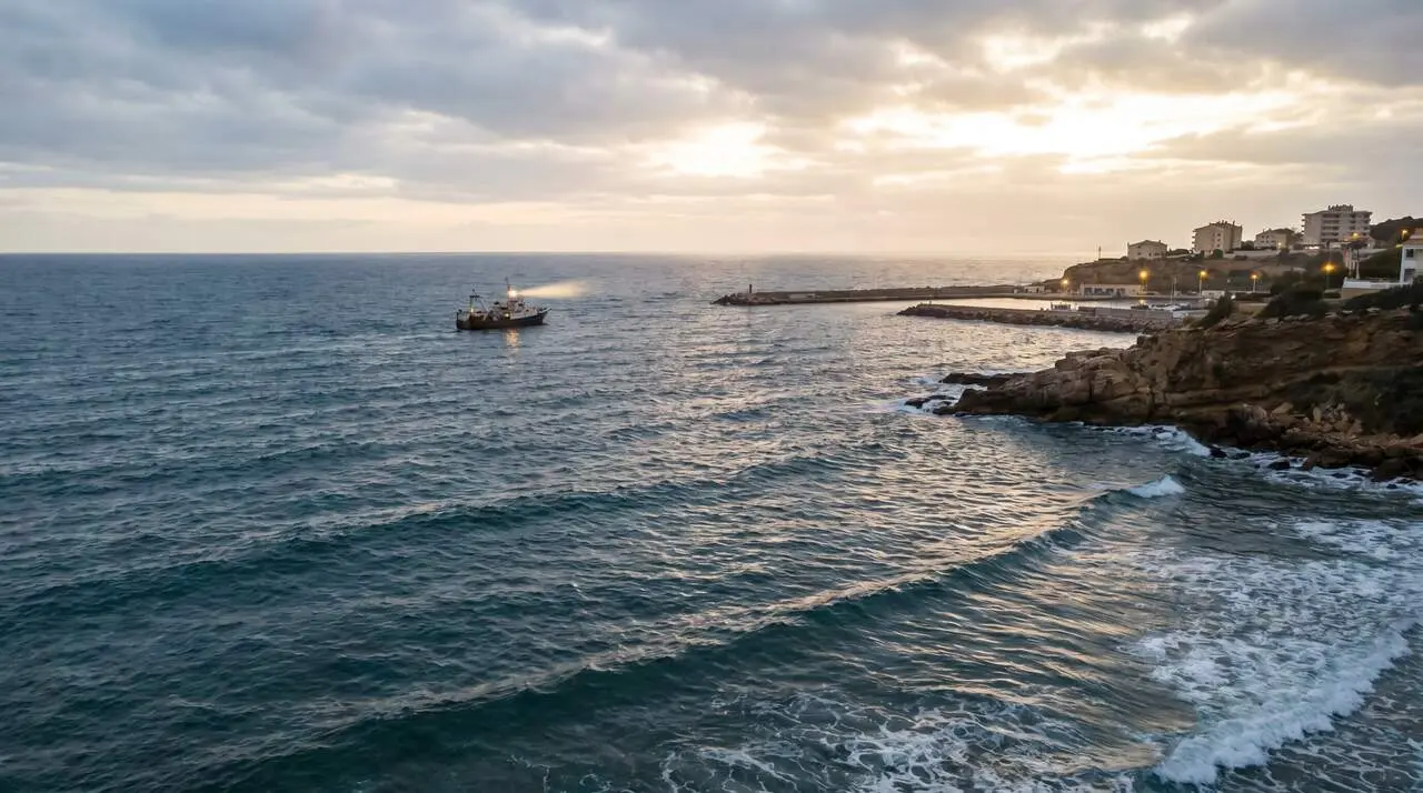  Imatge destacada del terratr&egrave;mol de magnitud 2,7 registrat a 5 km de profunditat davant la costa de Tarragona &mdash; Imagen generada por IA 