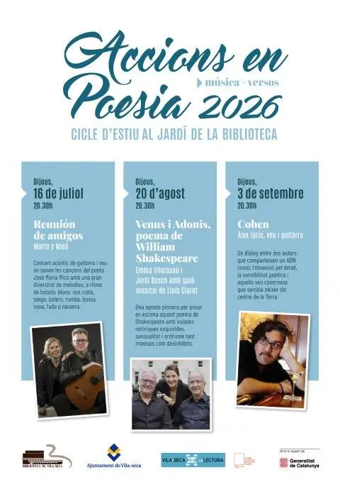 Espectacle del cicle Accions en Poesia a la Biblioteca de Vila-seca amb activitats culturals i participatives d&rsquo;estiu &mdash; Imagen de la Fuente