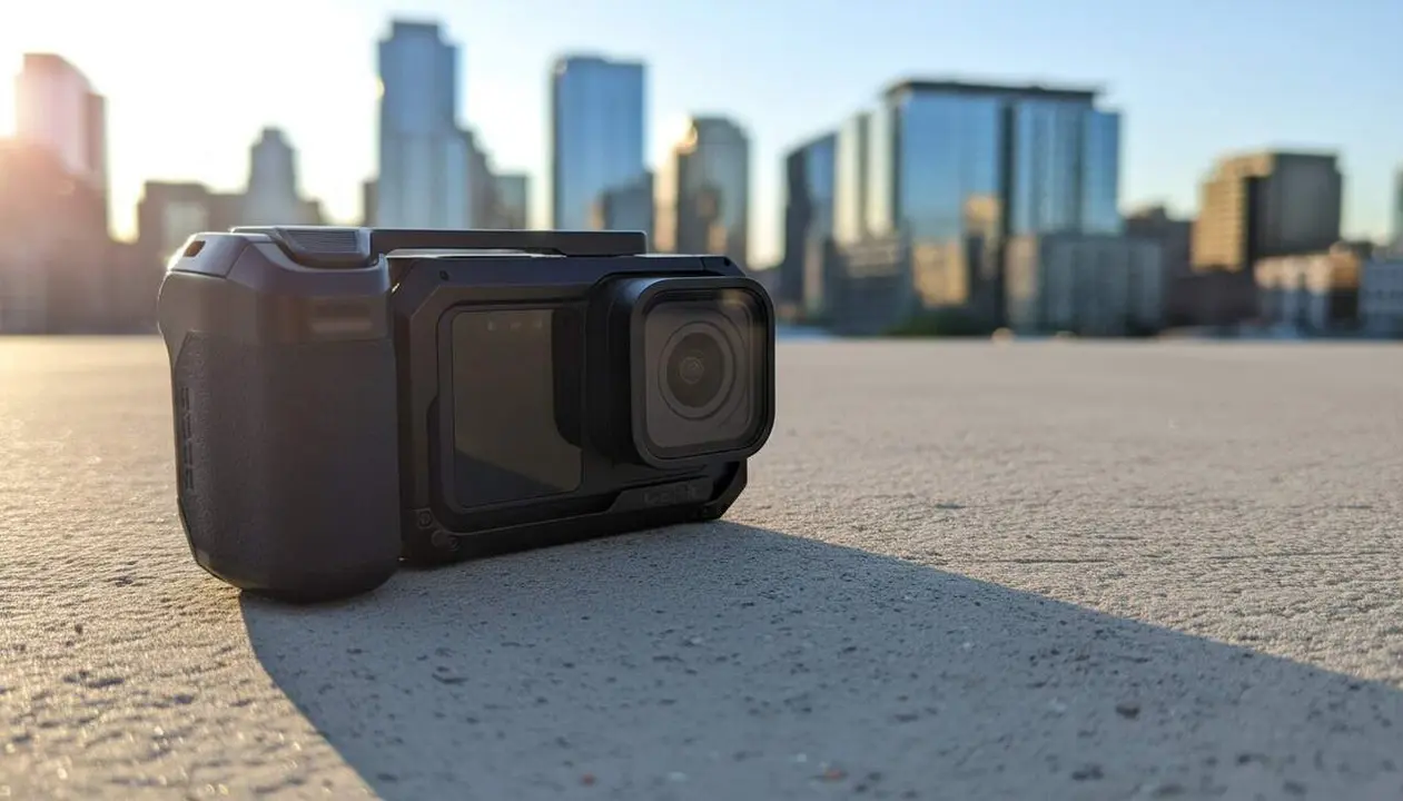  GoPro Mission 1 Pro c&agrave;mera d'acci&oacute; compacta per a gravacions professionals i cinema m&ograve;bil de qualitat superior &mdash; Imagen generada por IA 