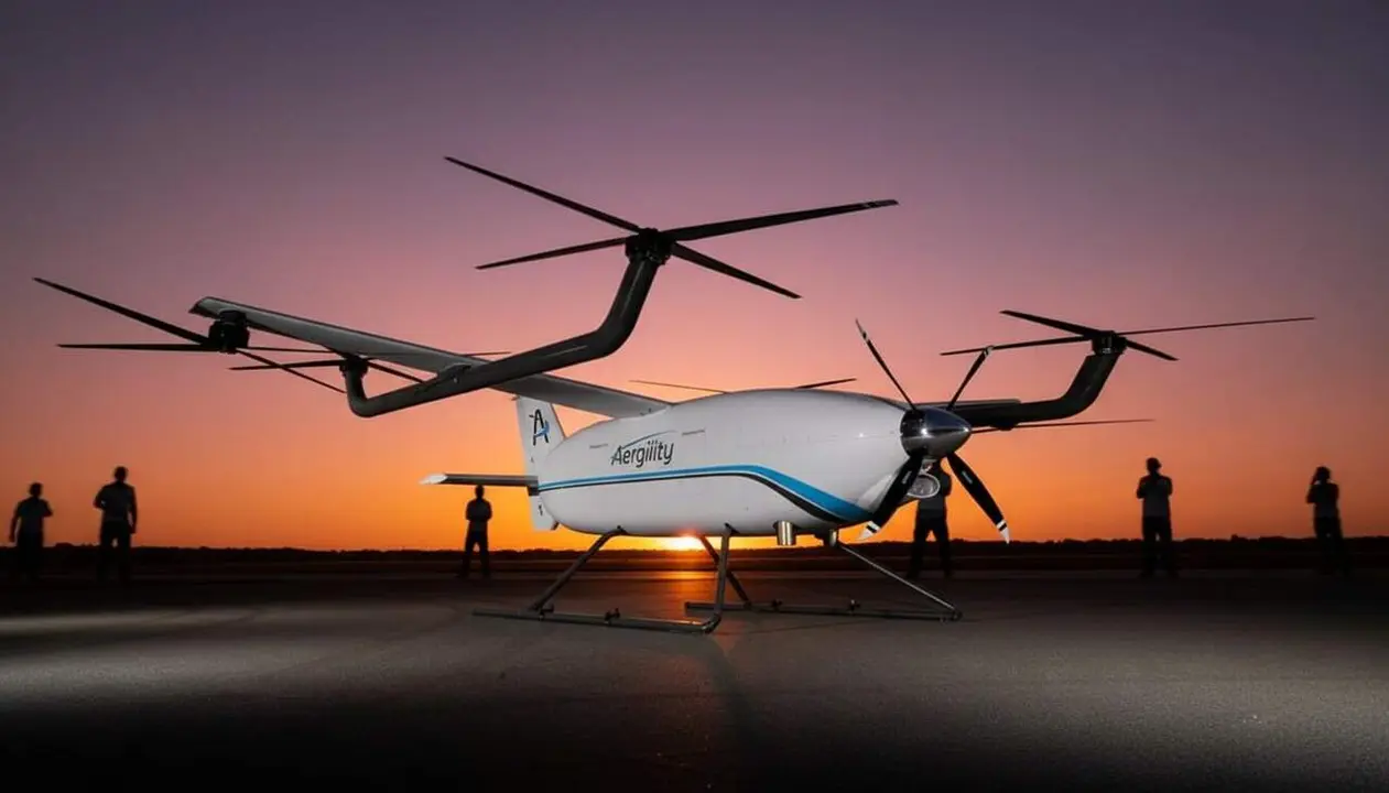 Aerotaxis d&rsquo;Embention transformant el transport urb&agrave; en els pr&ograve;xims cinc anys amb tecnologia innovadora i sostenible &mdash; Imagen generada por IA