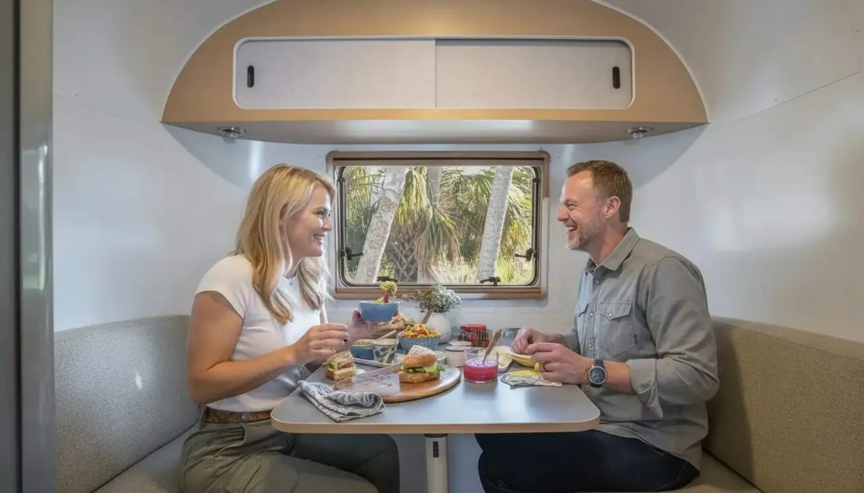  Nova caravana Airstream World Traveler 17RB amb avantatges innovadors que transformen l'experi&egrave;ncia del caravaning &mdash; Imagen generada por IA 