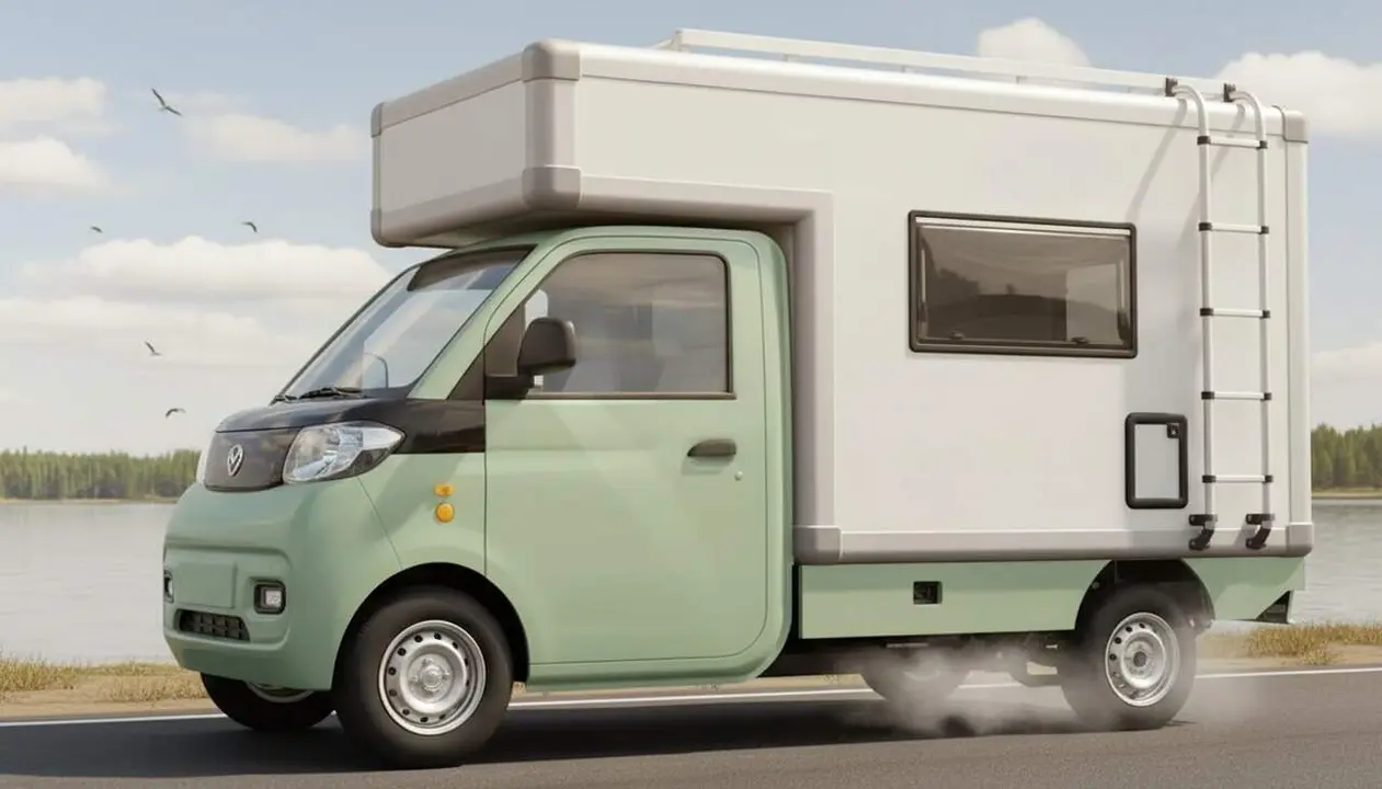  La nova furgoneta camper el&egrave;ctrica ARI 458 Pro a un preu accessible de 25.530 euros amb gran autonomia i caracter&iacute;stiques innovadores &mdash; Imagen generada por IA 