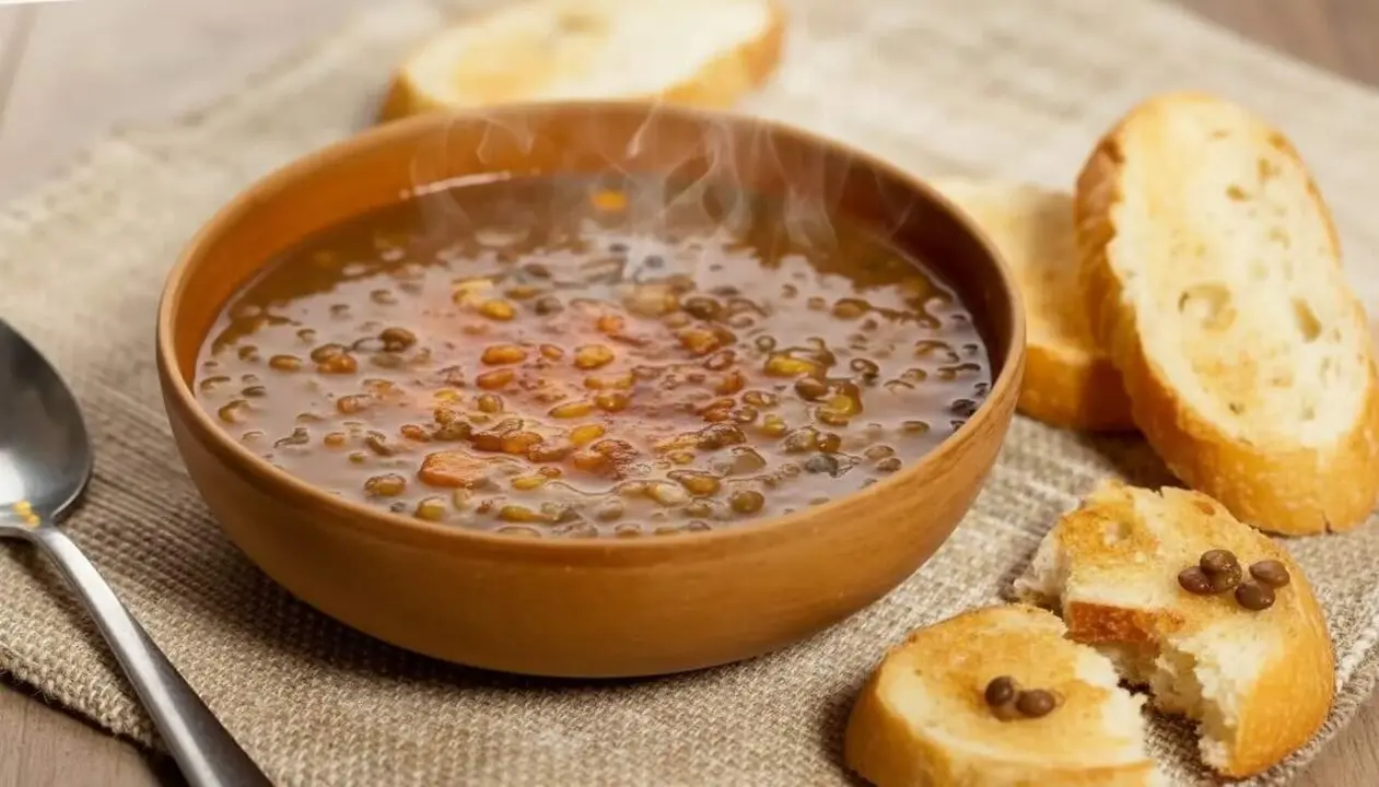 Tres xefs bascos compartint el seu secret per preparar llenties amb refregit d&rsquo;oli, all i pebre vermell de forma tradicional &mdash; Imagen generada por IA