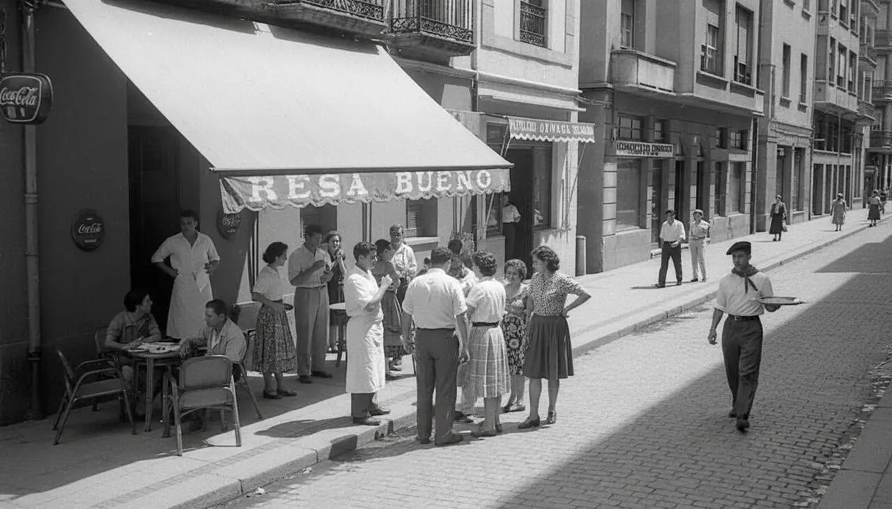 Fa&ccedil;ana emblem&agrave;tica del restaurant Buenuena a Arrasate, un pilar de la cuina tradicional basca des de 1955 abans del seu tancament &mdash; Imagen generada por IA
