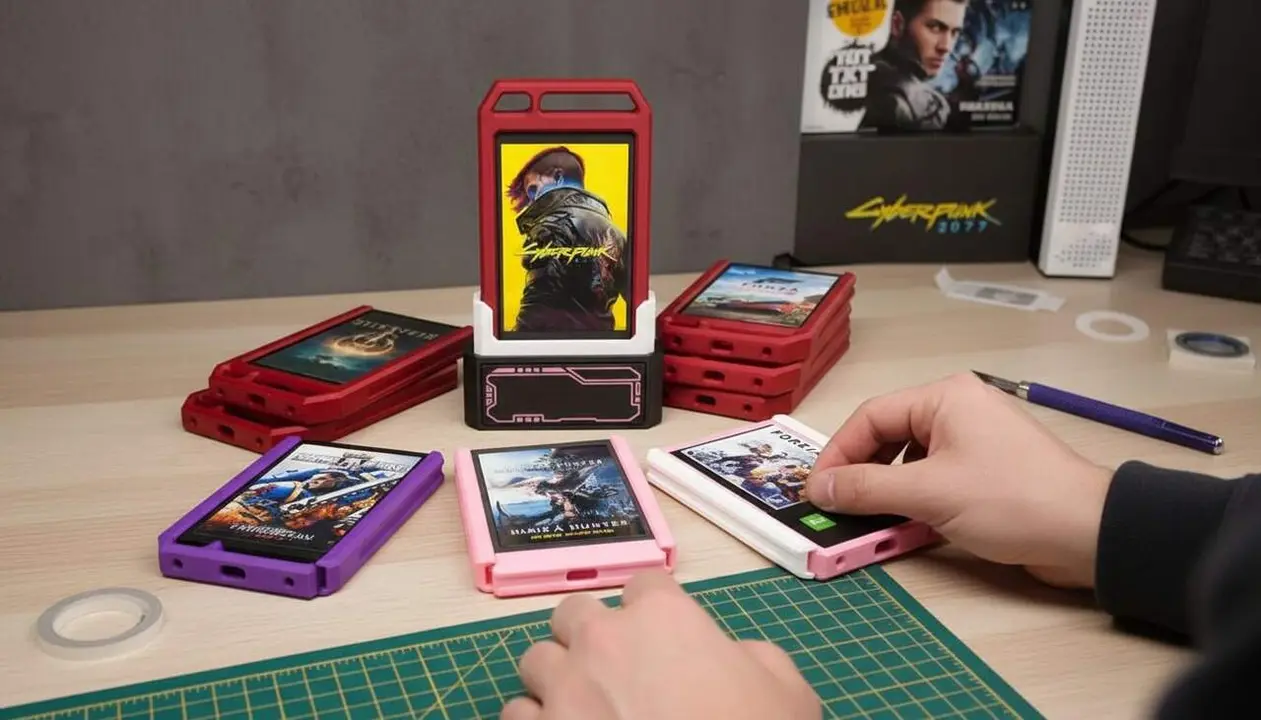  Cartutxos retro personalitzats per a la biblioteca de Steam amb projecte DIY &uacute;nic i innovador per a jugadors digitals &mdash; Imagen generada por IA 