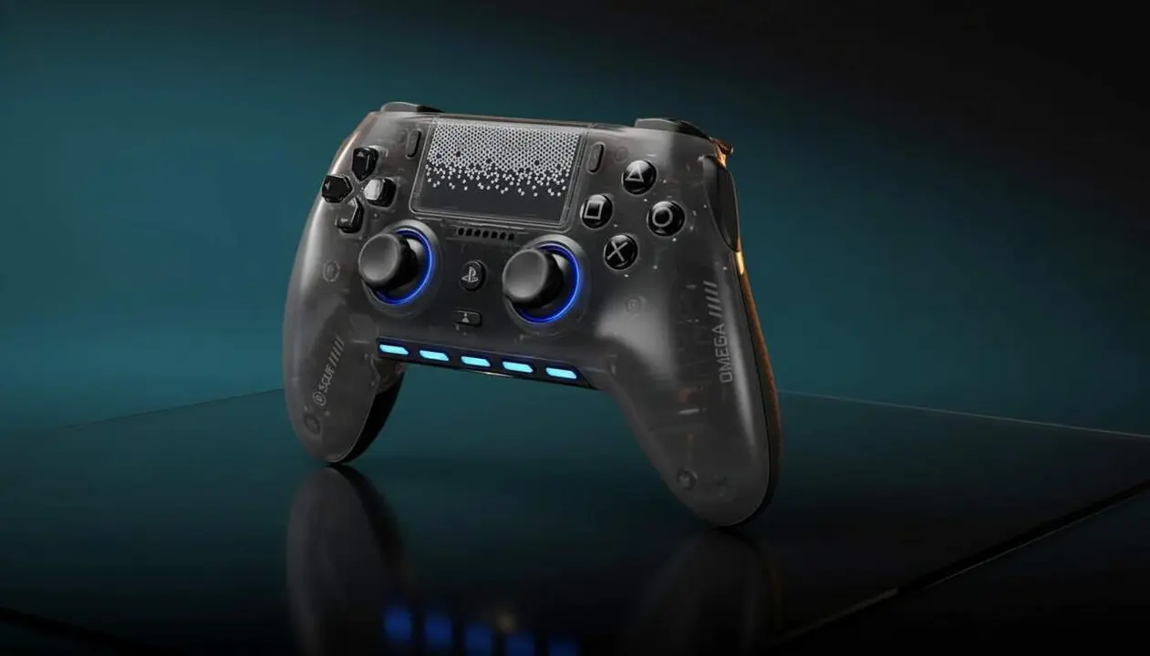 Mando SCUF Omega per a PS5 i PC amb botons laterals avan&ccedil;ats per a joc competitiu i rendiment professional &mdash; Imagen generada por IA