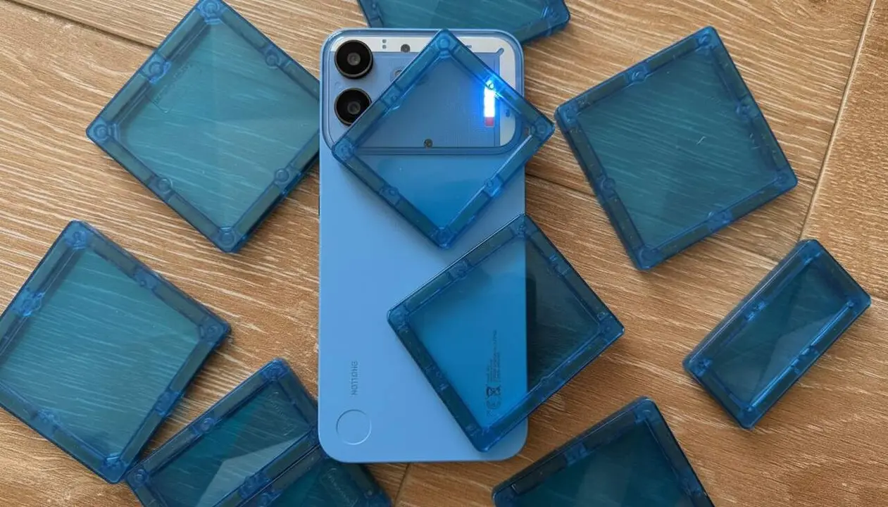  El disseny innovador del Nothing Phone 4b destaca amb caracter&iacute;stiques avan&ccedil;ades a un preu assequible per sota de 330 euros &mdash; Imagen generada por IA 