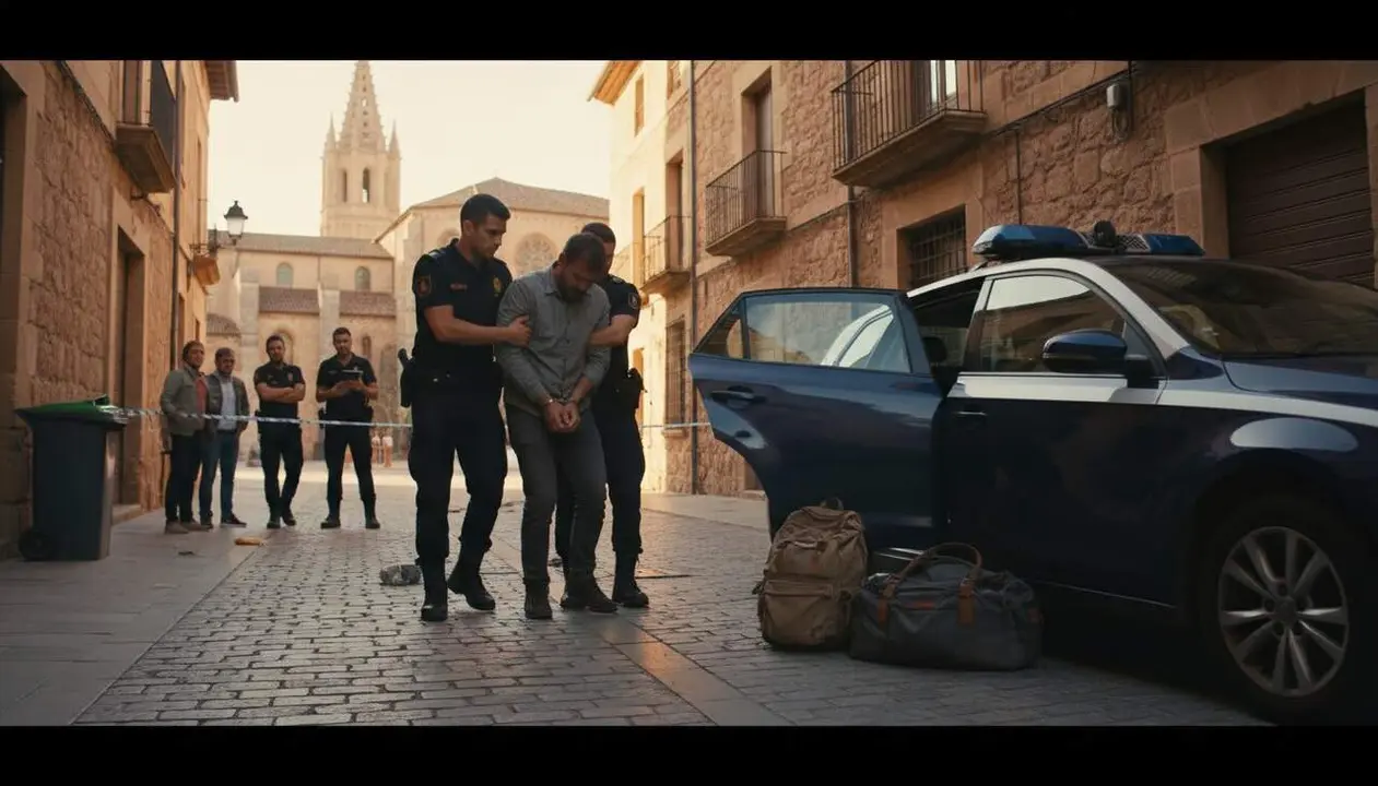 Home de 42 anys detingut a Tortosa amb identitat falsa i buscat per Interpol per assalts a empreses a Castell&oacute; &mdash; Imagen generada por IA 