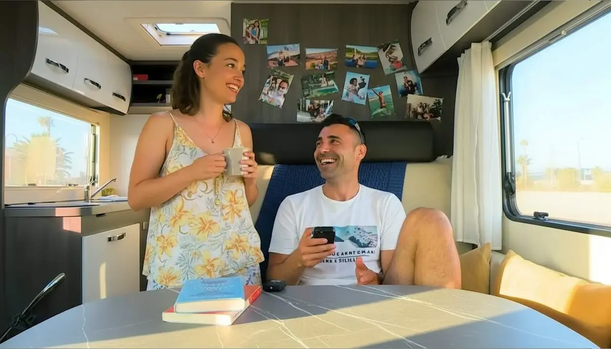  Jos&eacute; i Patri expliquen per qu&egrave; van deixar el lloguer i van escollir viure en una caravana per estalviar i guanyar llibertat &mdash; Imagen generada por IA 