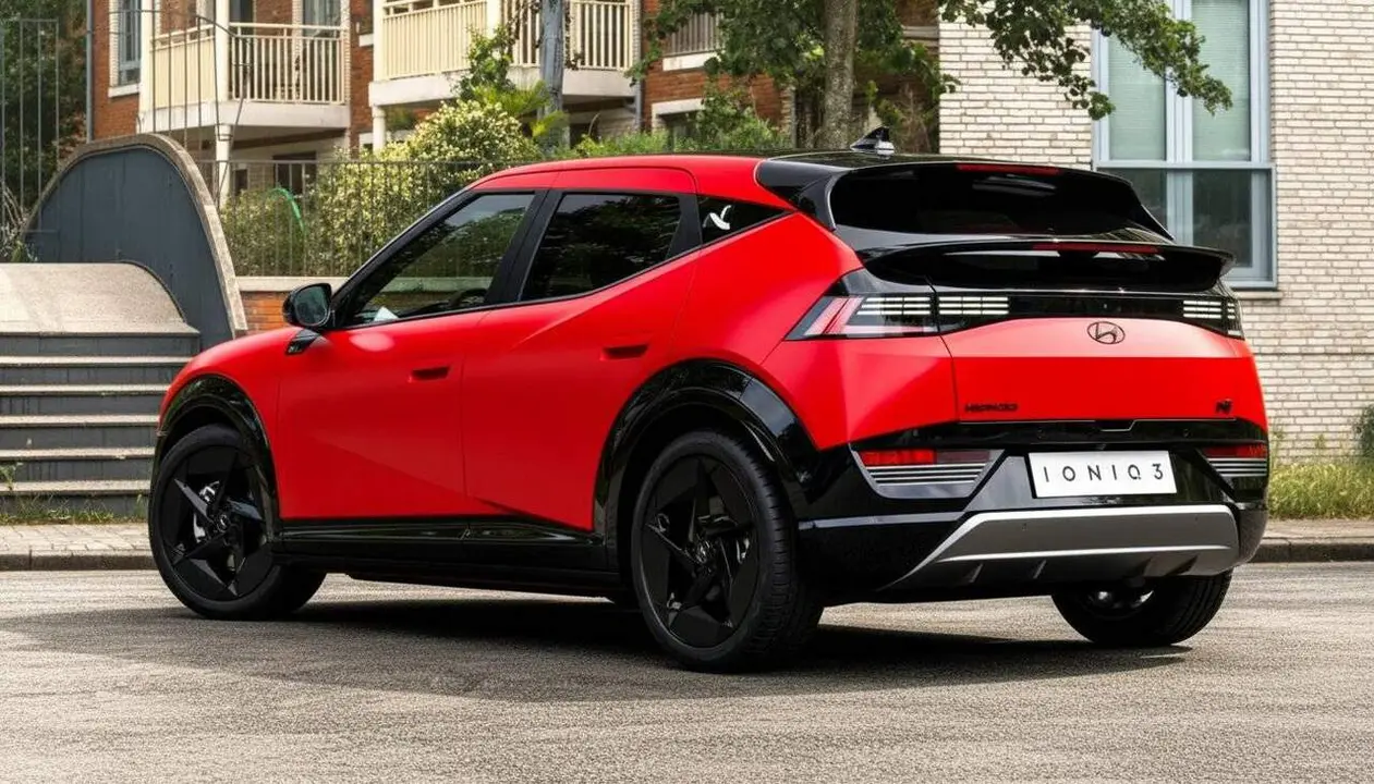 Hyundai presenta el seu nou cotxe el&egrave;ctric compacte amb 496 km d'autonomia inspirat en la f&oacute;rmula de BYD per Europa &mdash; Imagen generada por IA