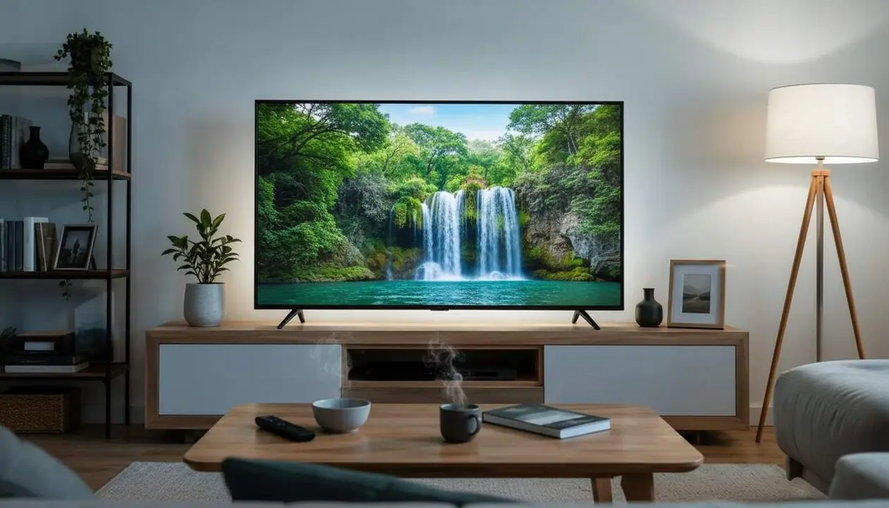 Televisor compatible amb canals TDT 4K a partir del 5 de novembre amb DVB-T2 i c&ograve;dec HEVC explicat f&agrave;cilment &mdash; Imagen generada por IA