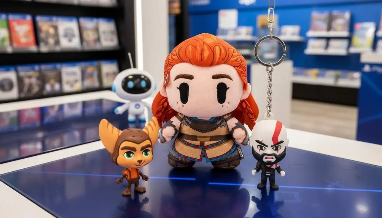 Col&middot;lecci&oacute; exclusiva de figuretes i peluixos de PlayStation amb Kratos, Aloy i Astro Bot a GAME disponible des del 31 d&rsquo;agost &mdash; Imagen generada por IA