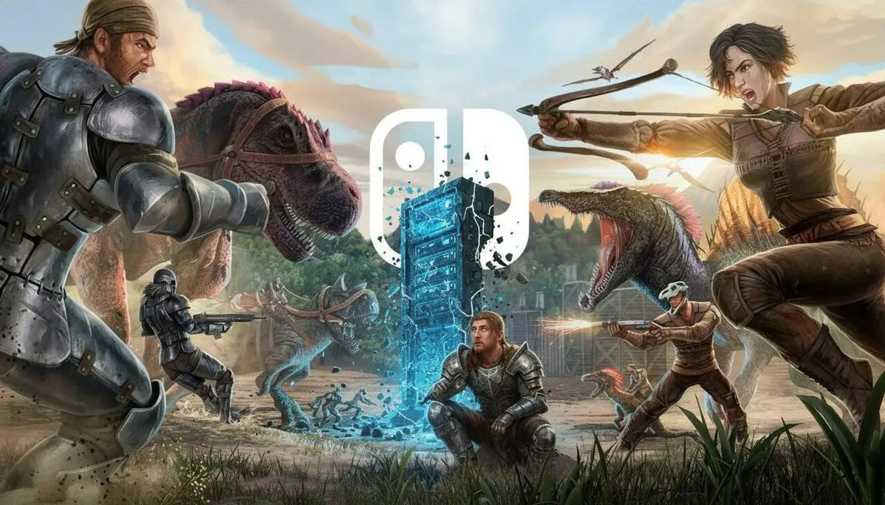 Ark a Nintendo Switch amb servidors oficials tancats el 31 d&rsquo;agost i opcions per continuar jugant en mode multijugador &mdash; Imagen generada por IA