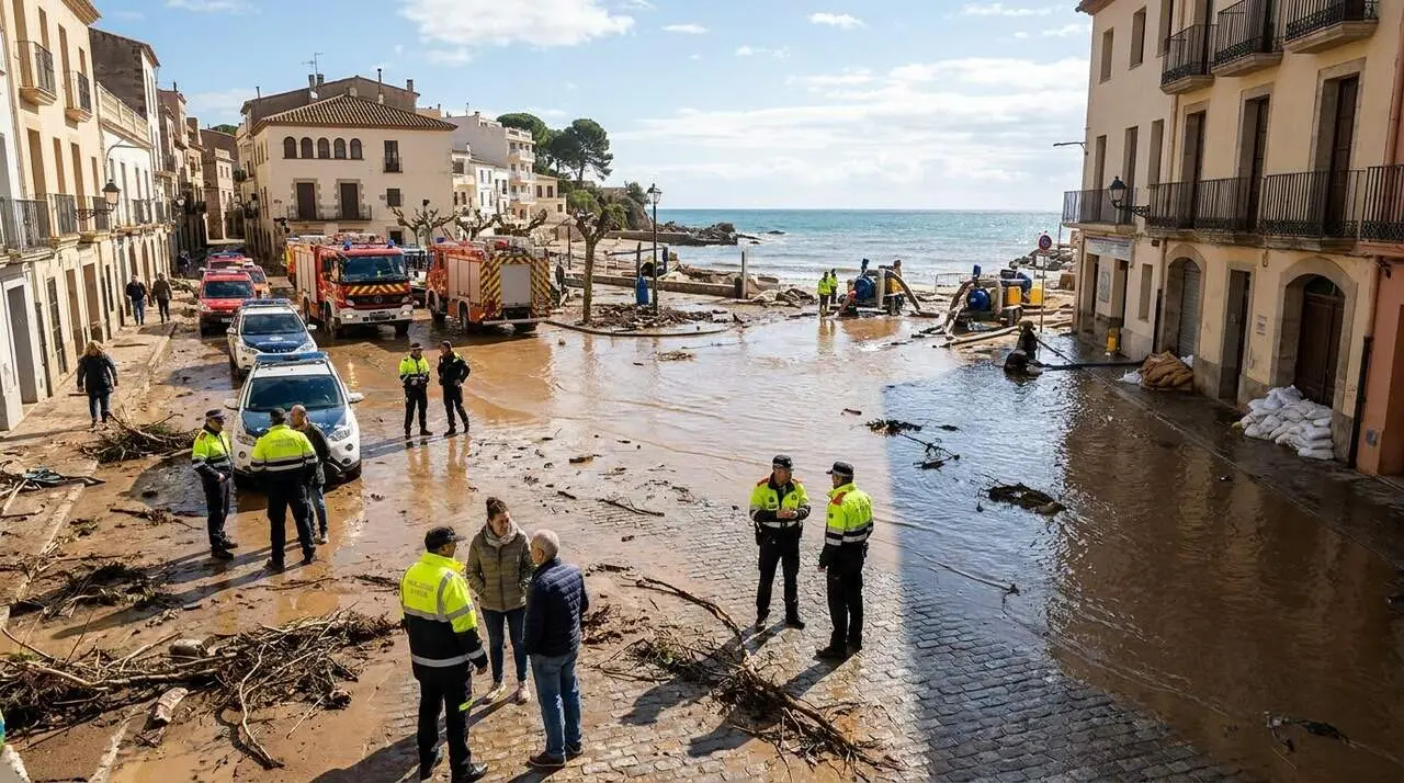 Inundacions extremes al Baix Pened&egrave;s i Tarragon&egrave;s amb actuaci&oacute; immediata del Govern sense alerta ES-Alert &mdash; Imagen generada por IA