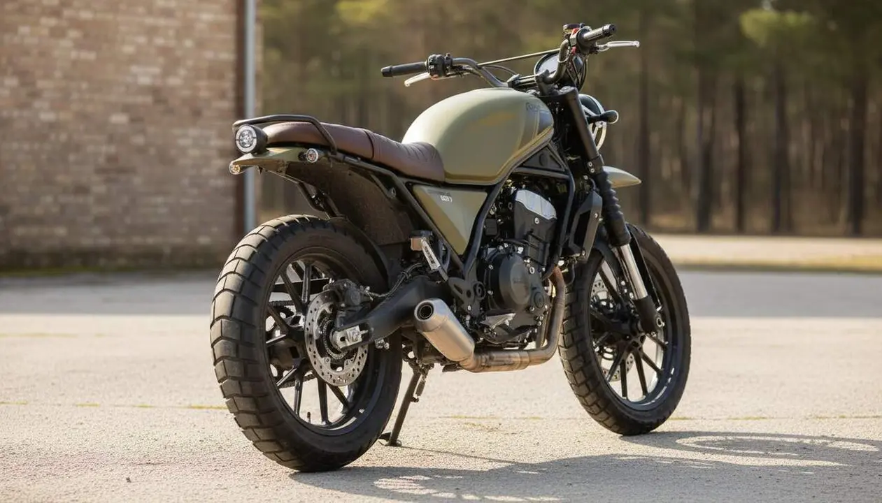 Nou Rieju Scrambler 607 amb motor Loncin de 64 CV i preu estimat segons fonts oficials i importadors &mdash; Imagen generada por IA