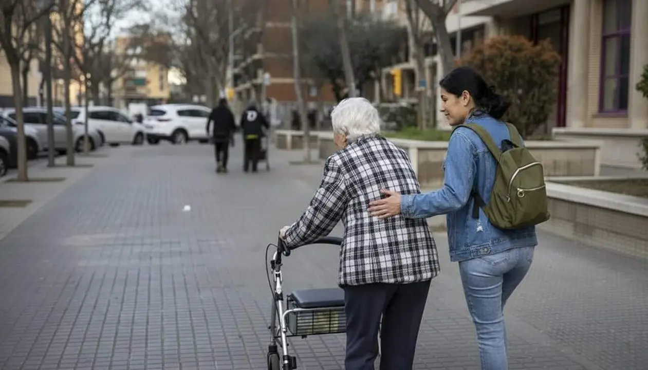  Comptar tres anys de cotitzaci&oacute; durant l'exced&egrave;ncia per cuidar un familiar i protegir la jubilaci&oacute; futura - Imagen generada por IA 