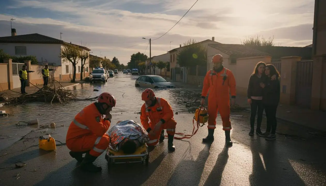  Mare de 45 anys i filla de 18 ingressades en estat cr&iacute;tic despr&eacute;s dels aiguats a Roda de Ber&agrave; amb esperan&ccedil;a de recuperaci&oacute; - Imagen generada por IA 