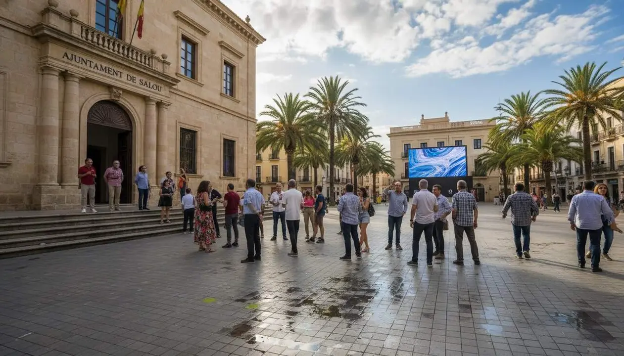  Salou demana protocols clars i uniformes per a alertes meteorol&ograve;giques despr&eacute;s de cancel-lar actes a l'agost - Imagen generada por IA 