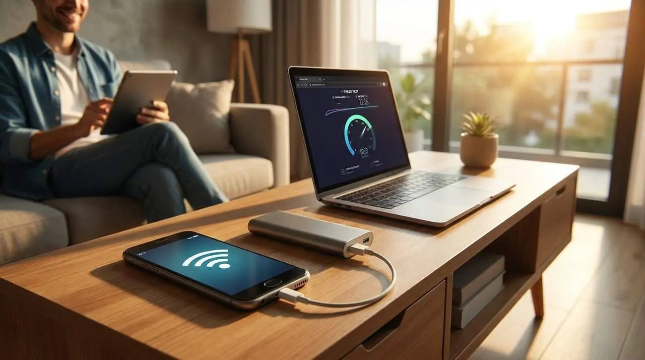  Convertir un m&ograve;bil antic en un repetidor WiFi per ampliar la cobertura i millorar la connexi&oacute; a casa de manera senzilla - Imagen generada por IA 