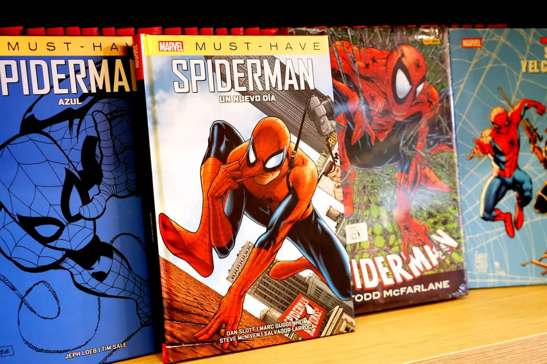 Selecci&oacute; de c&ograve;mics d'Spider-Man a Continuar&agrave; Comics
Font: Irene Reina / Agencia Catalana de Noticies