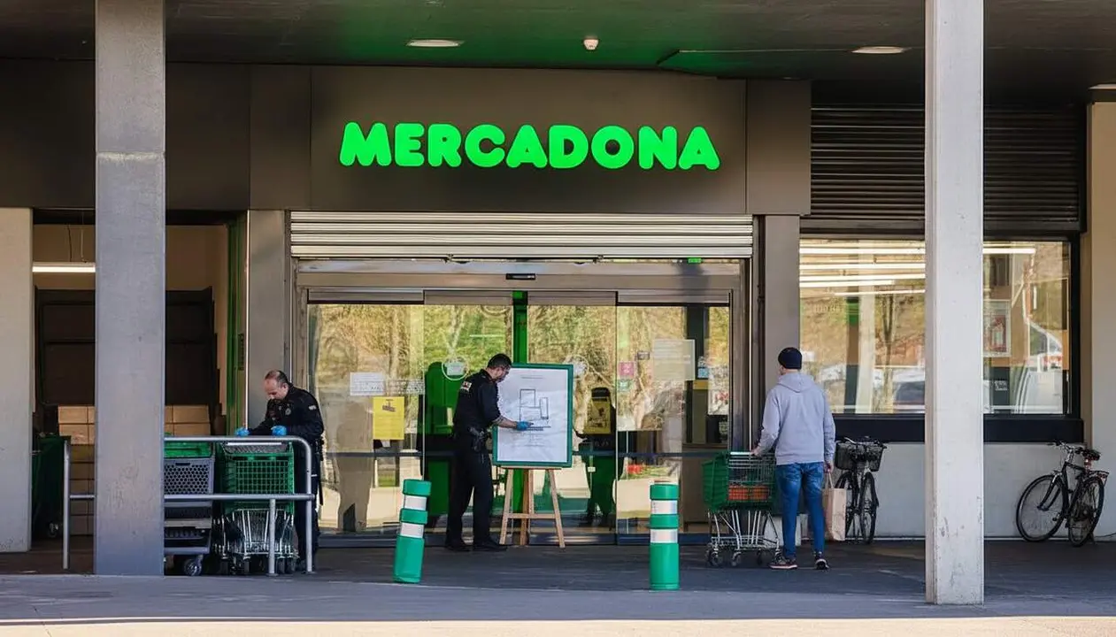 Botigues Mercadona tanquen a les 21:30 despr&eacute;s de l&rsquo;estiu a m&eacute;s de 300 supermercats d&rsquo;Espanya &mdash; Imagen generada por IA