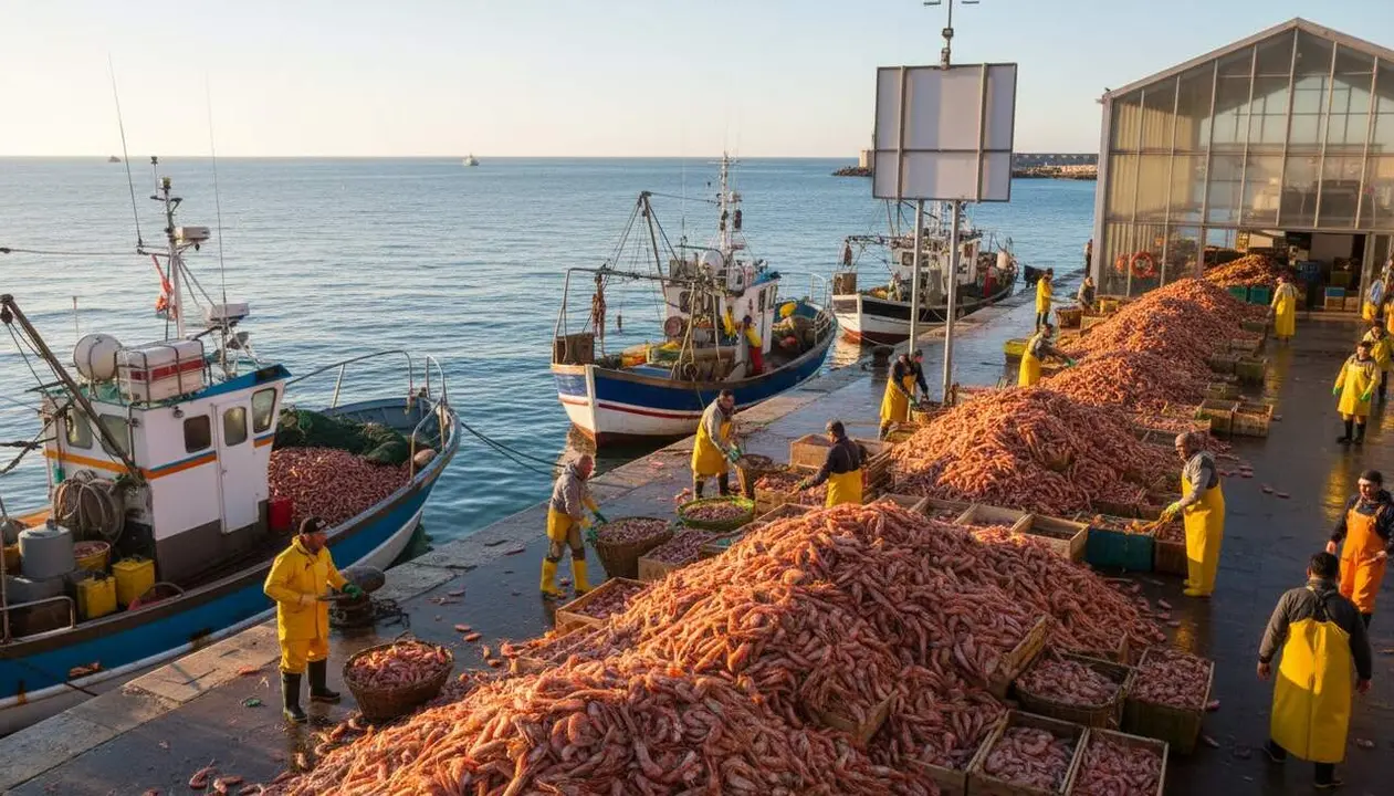  Catalunya reclama a Brussel-les m&eacute;s dies de pesca de gamba per l'abund&agrave;ncia d'estoc mediterrani - Imagen generada por IA 