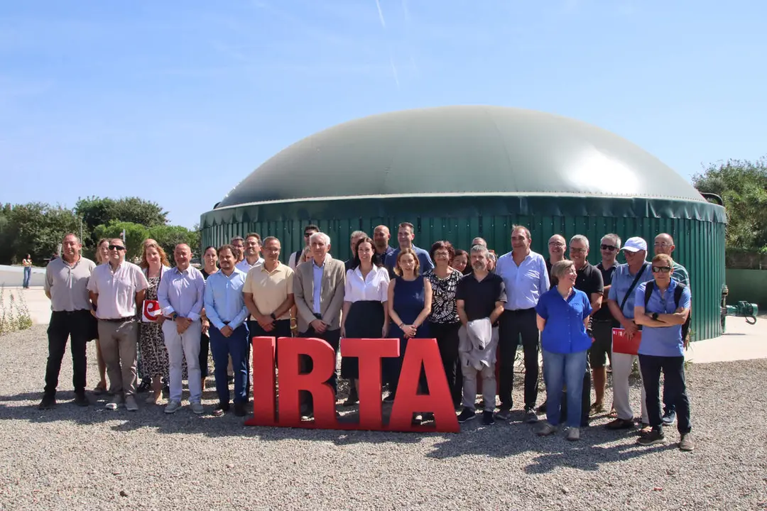 Imatge de la inauguraci&oacute; de la planta de biog&agrave;s de l'IRTA a Constant&iacute;