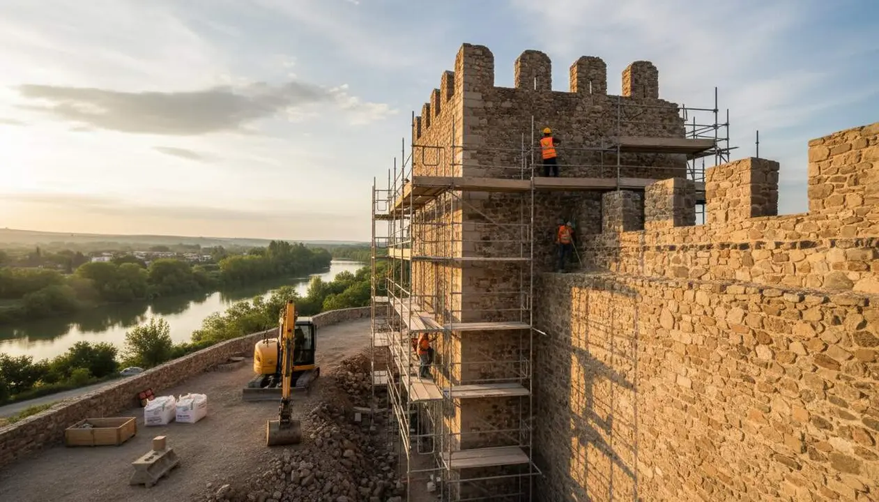  Restauraci&oacute; del castell de M&oacute;ra d'Ebre amb una inversi&oacute; de 170.871 euros en la primera fase - Imagen generada por IA 