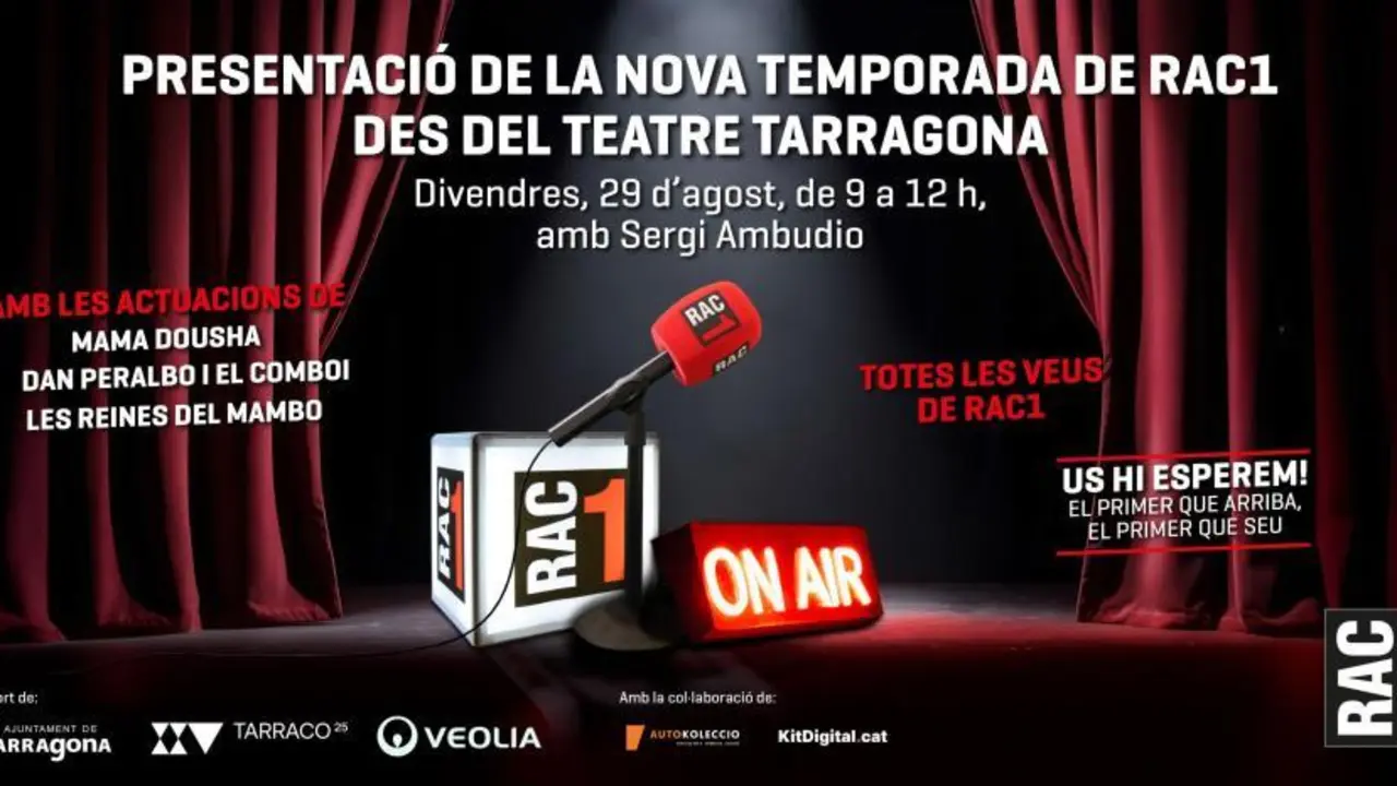 Presentaci&oacute; de la nova temporada de RAC1 al Teatre Tarragona. Imatge RAC1