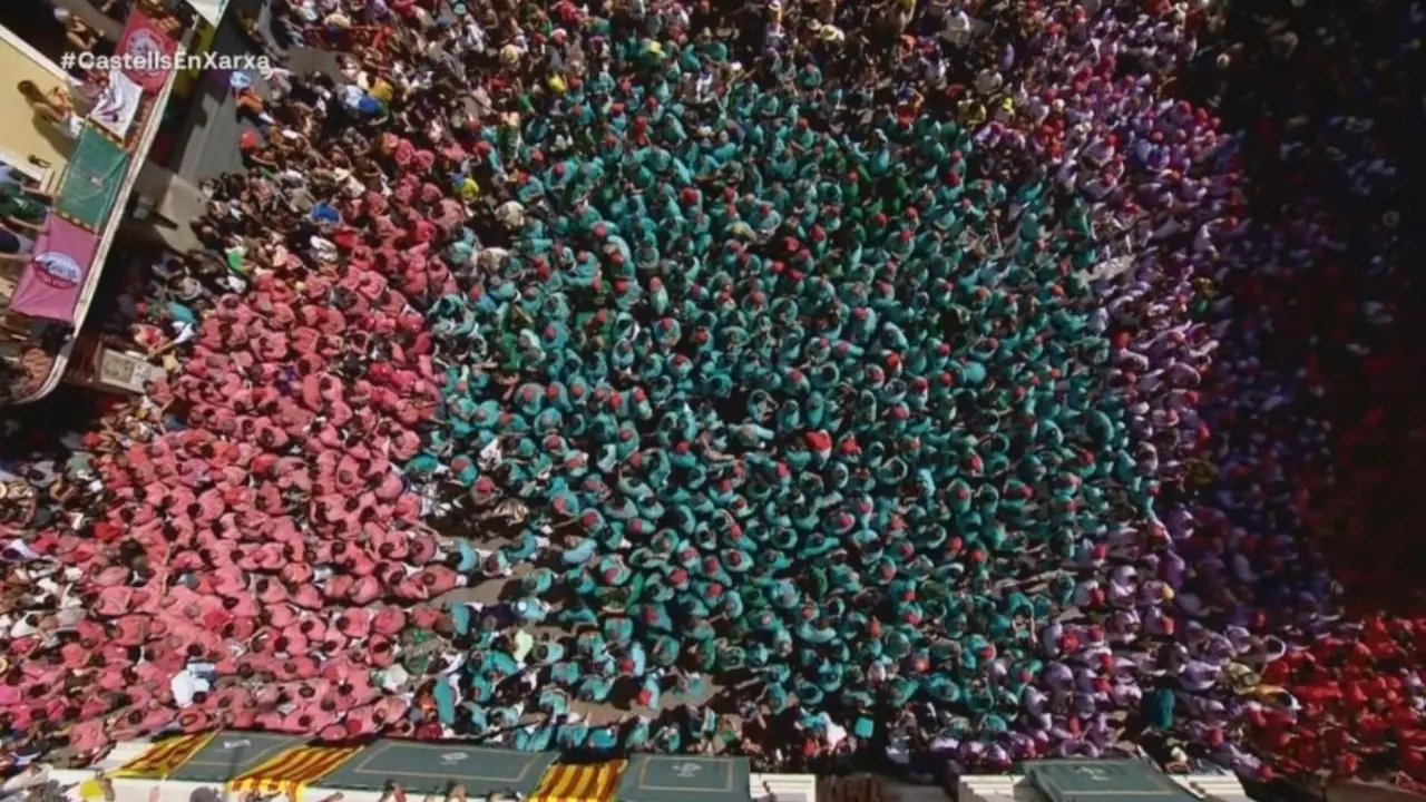 Castells de la diada de Sant F&egrave;lix 2025. Imatge TAC12
