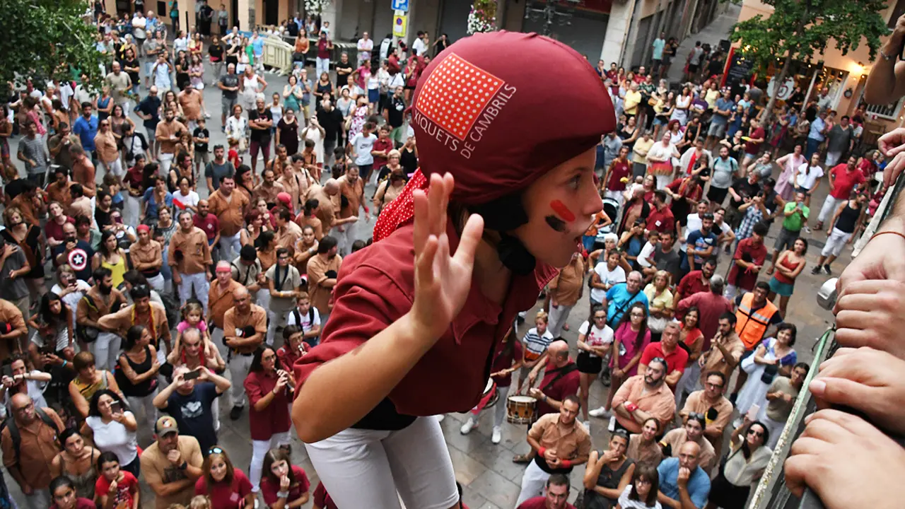 Primera Diada del P&ograve;sit de Cambrils amb castells de gran format