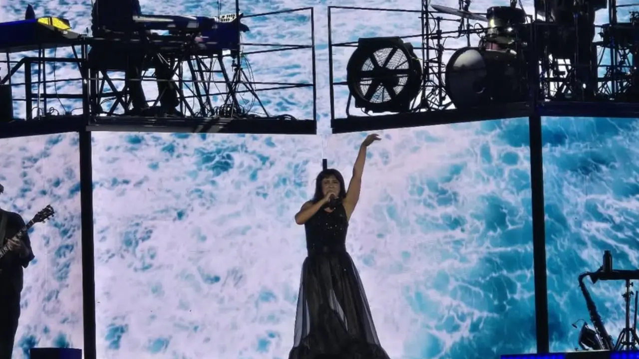 Eva Amaral al concert de Tarragona. Imatge Instagram @amaral.oficial