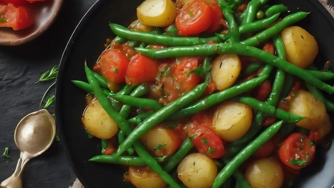 Jud&iacute;es verdes amb patates de Fray &Aacute;ngel