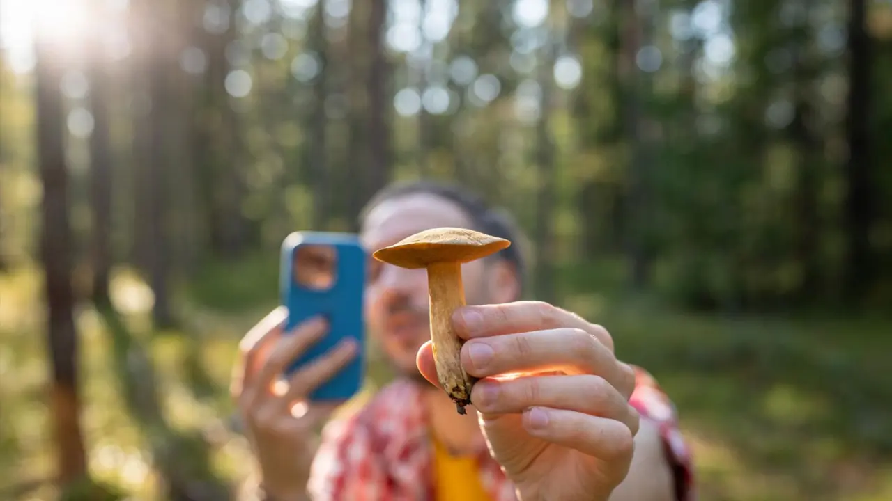 Cistell de bolets al bosc del Maresme