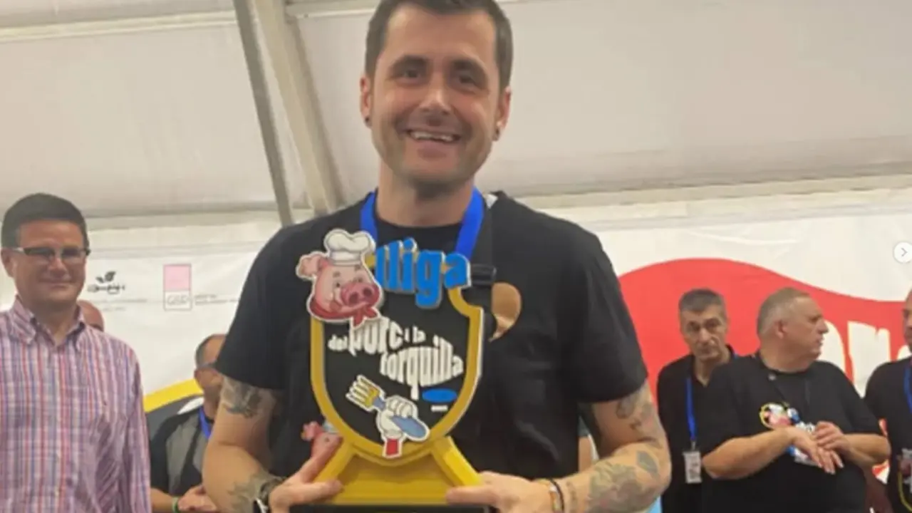 Esmorzar de forquilla campi&oacute; de Catalunya al restaurant L&rsquo;Andreuenc. Imatge Instagram @restaurantlandreuenc