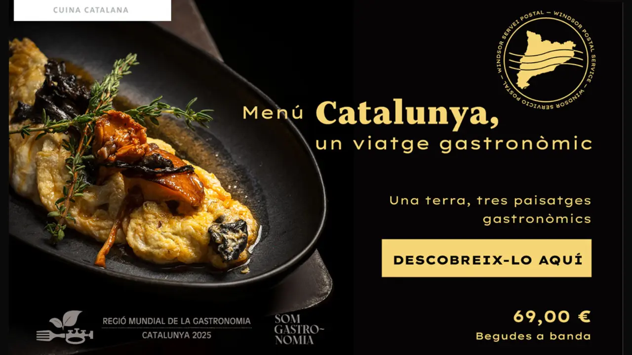 El Men&uacute; Catalunya del Restaurant Windsor, un viatge per tastar el pa&iacute;s. Imatge restaurantwindsor.com