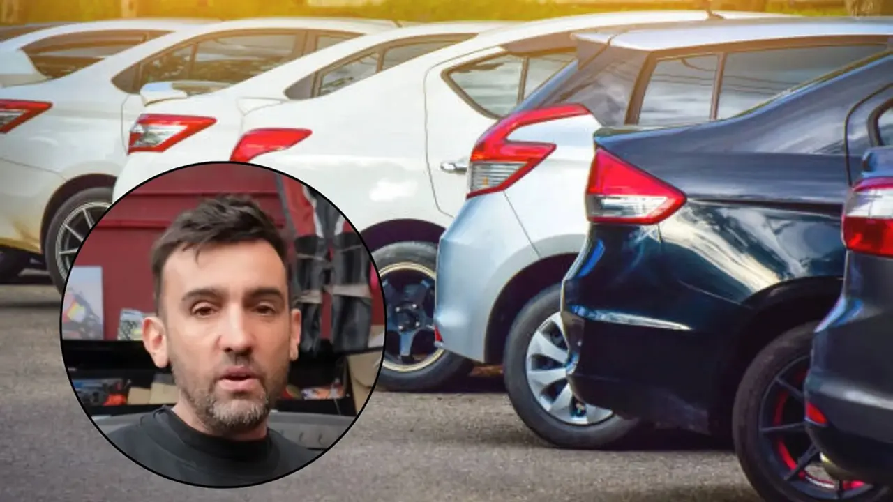 Kike Ferrer al seu taller explicant quins cotxes fallen menys