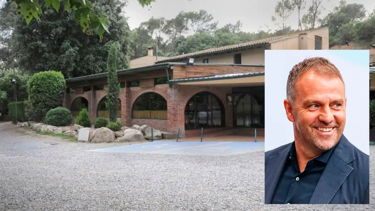 Hansi Flick dinant a Can Ferran, Sant Quirze del Vall&egrave;s