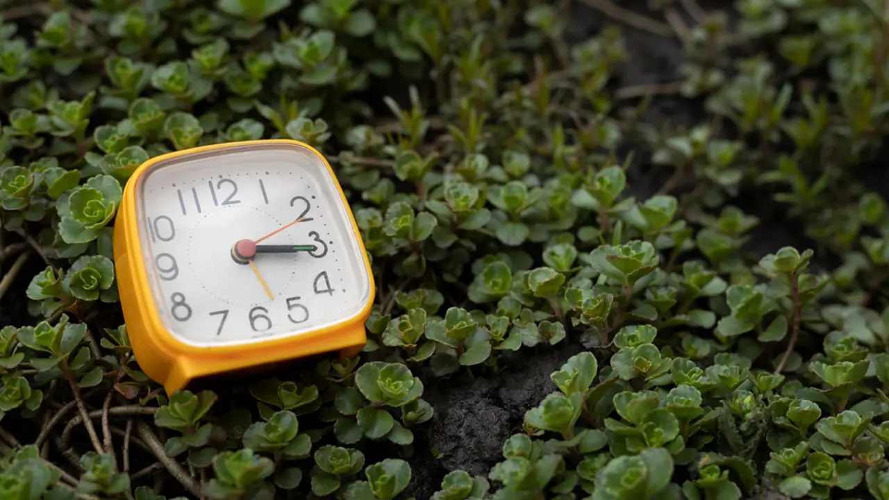 Rellotge antic amb les agulles girant enrere