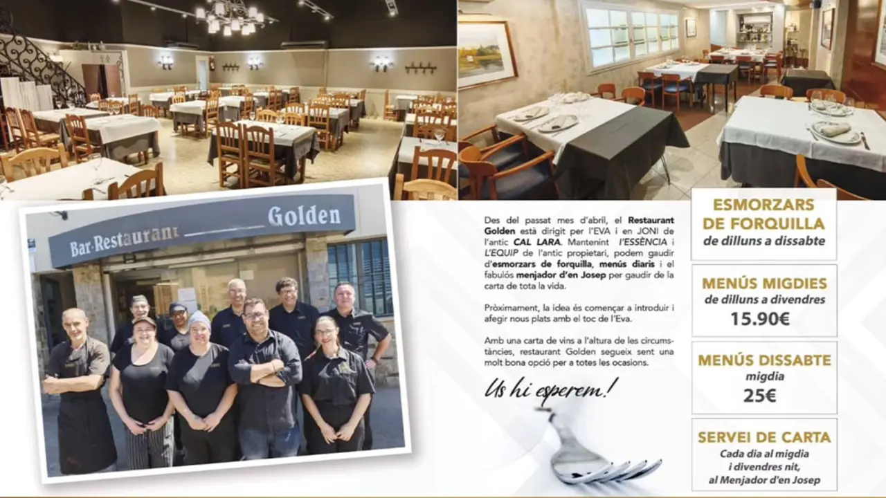 Plats del restaurant Golden de Manresa. Imatge Instagram @restaurant_golden