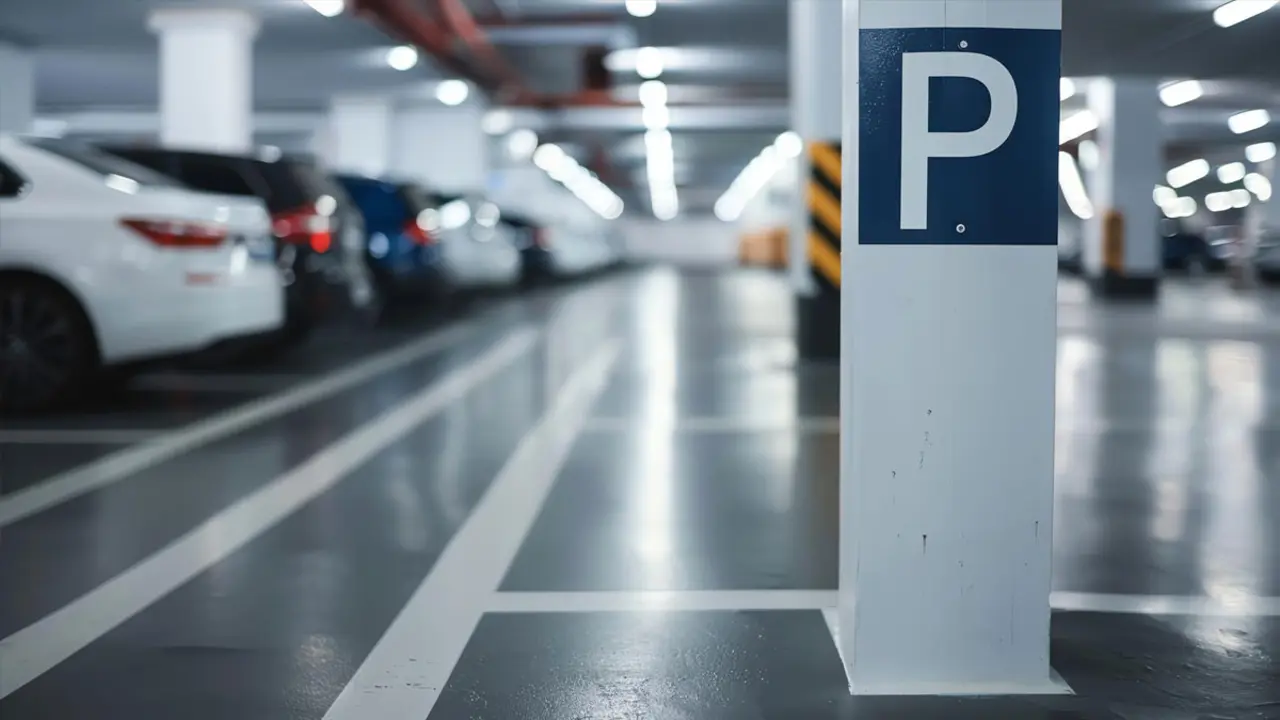 Barreres del nou parking de Carrefour Reus