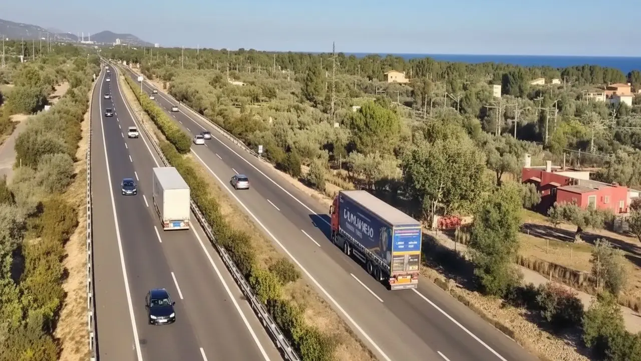 Accident AP-7 L'Ametlla de Mar: carambola de cotxes amb tr&agrave;fic tallat.