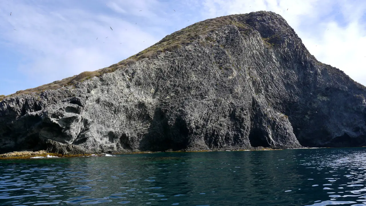 Vista de la Illa Grossa, a M&uacute;rcia. Foto de Sauropodo, de Wikimedia Commons