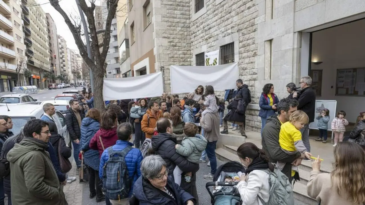 Un centenar de fam&iacute;lies exigeixen m&eacute;s places p&uacute;bliques a Tarragona davant la reducci&oacute; d'oferta i canvis en la zonificaci&oacute; escolar.