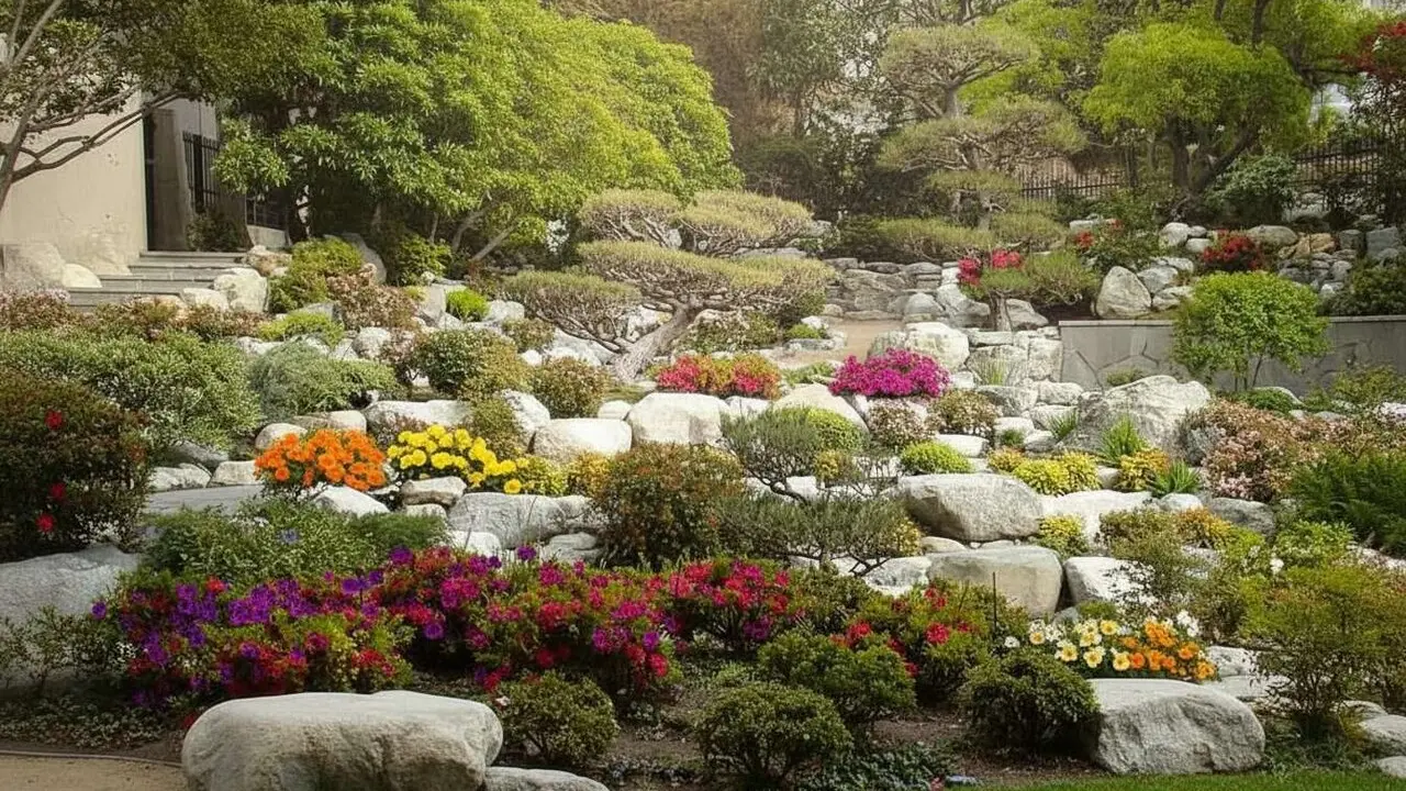 Jard&iacute; japon&egrave;s de James Irvine, a la Little Tokyo, a Los Angeles, espectacular a la primavera.