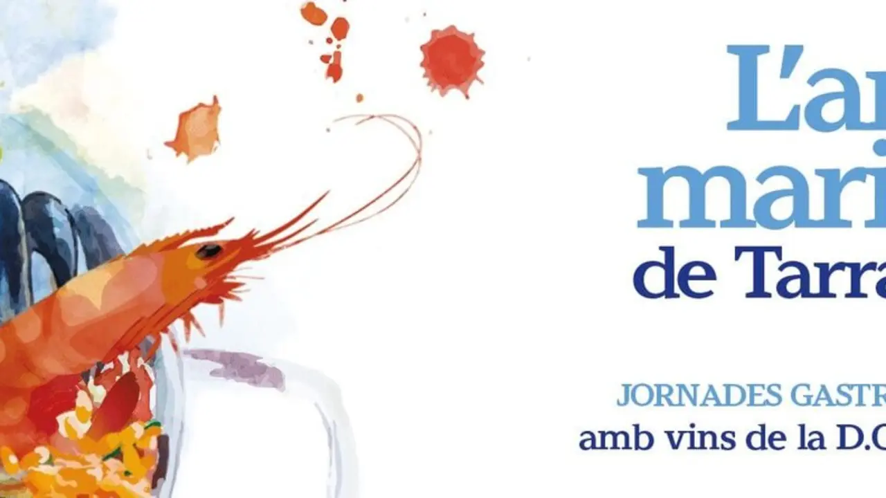 Cartell de les Jornades gastron&ograve;miques de l'Arr&ograve;s mariner de Tarragona.