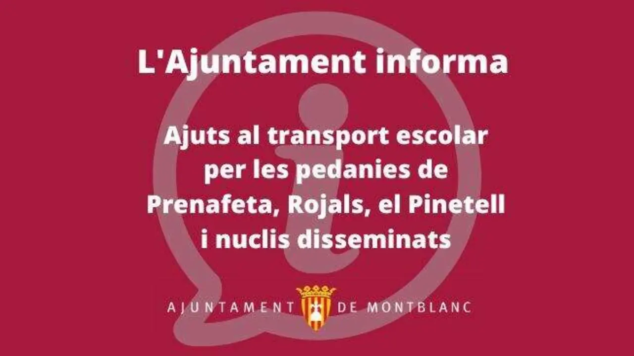 Autob&uacute;s escolar passant per una carretera rural a les pedanies de Montblanc amb alumnes esperant l&rsquo;ajut de transport escolar