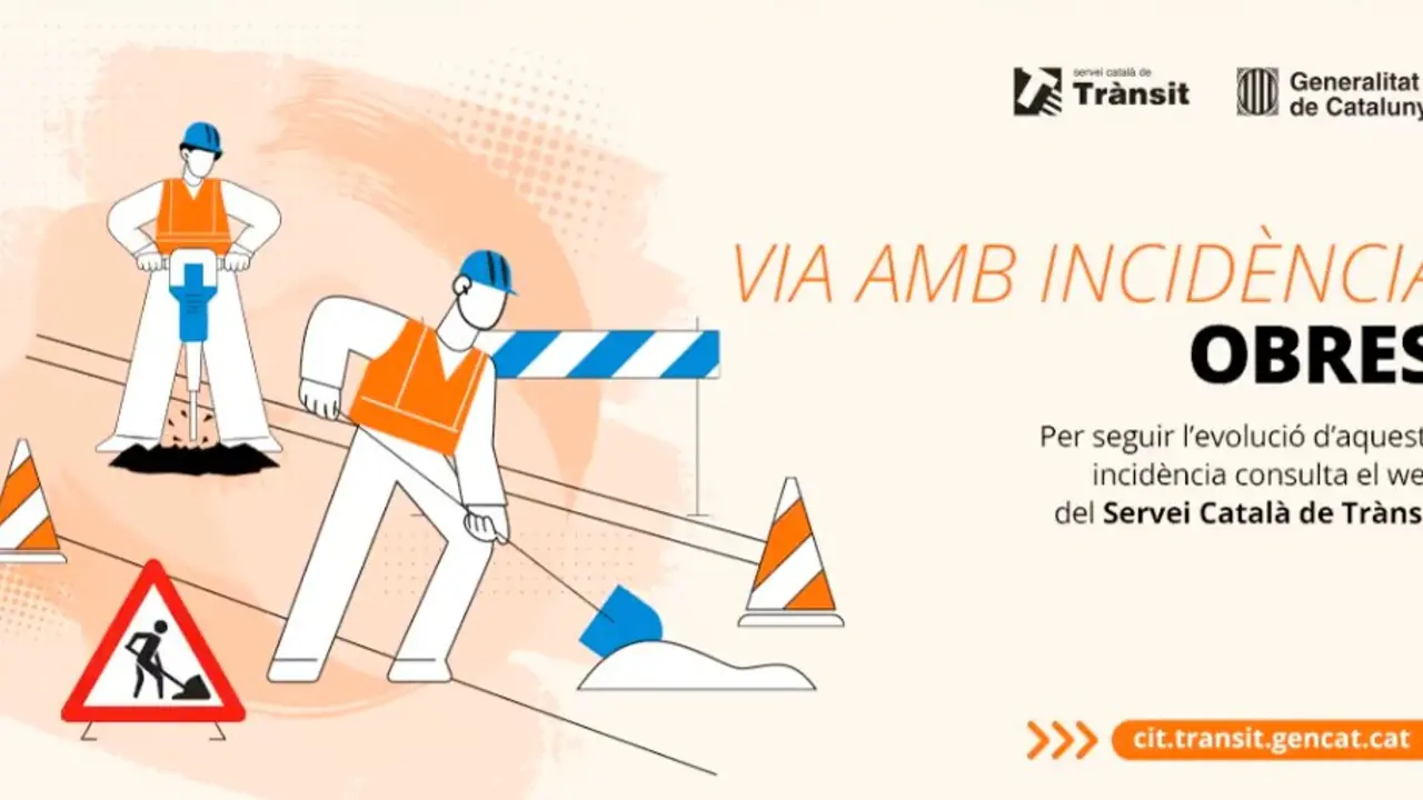 Tall nocturn a l AP 7 entre l Hospitalet i Cambrils que afecta la circulaci&oacute; a Tarragona amb vehicles aturats a la carretera. Imatge de la font